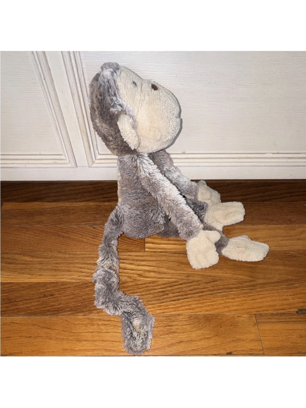 Jellycat Mattie Monkey Stuffed Animal - Gray & Cream - Picture 2 of 8